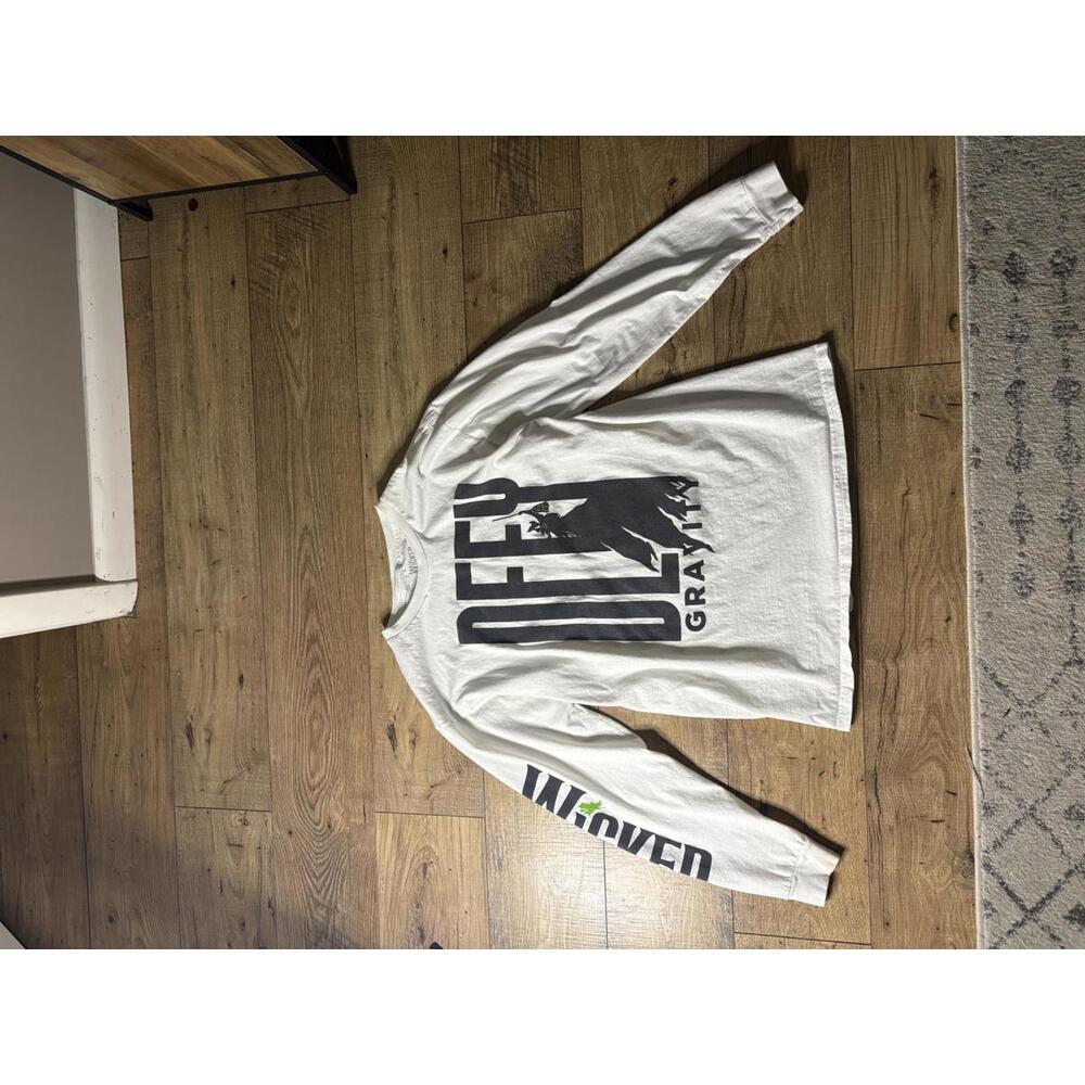 Wicked Wear DEFY Gravity Men's Long Sleeve T-Shirt - White, Size Large Broadway